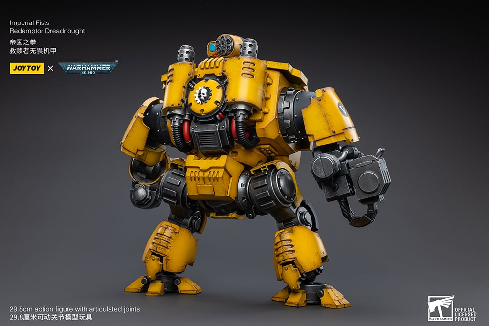 Warhammer 40K Imperial Fists Redemptor Dreadnought 1/18 Scale Figure Gallery Image 6