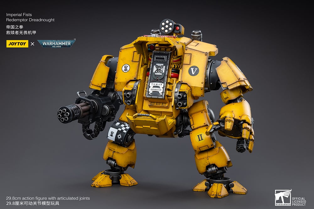 Warhammer 40K Imperial Fists Redemptor Dreadnought 1/18 Scale Figure Gallery Image 12