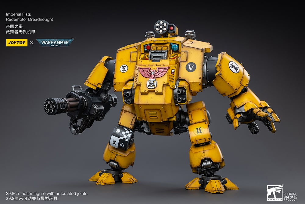 Warhammer 40K Imperial Fists Redemptor Dreadnought 1/18 Scale Figure Gallery Image 4