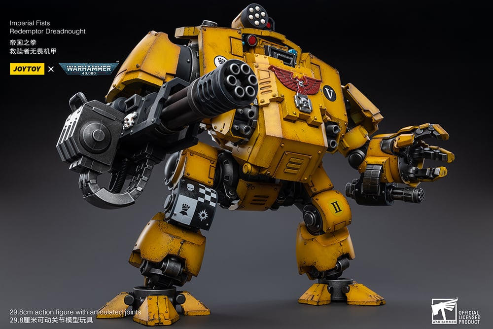 Warhammer 40K Imperial Fists Redemptor Dreadnought 1/18 Scale Figure Gallery Image 11