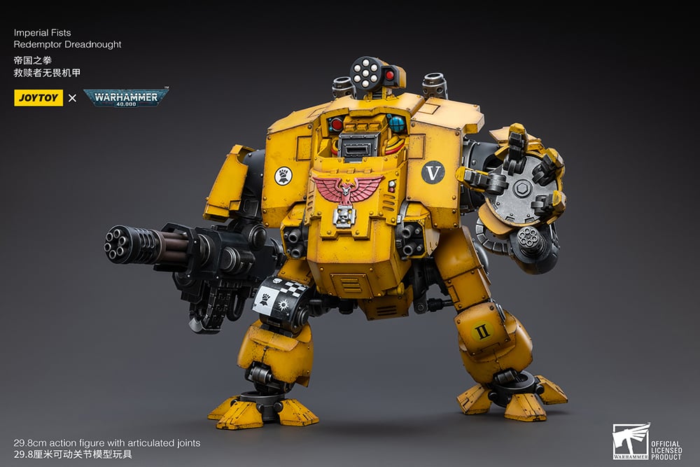 Warhammer 40K Imperial Fists Redemptor Dreadnought 1/18 Scale Figure Gallery Image 5