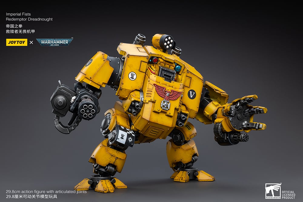 Warhammer 40K Imperial Fists Redemptor Dreadnought 1/18 Scale Figure Gallery Image 10