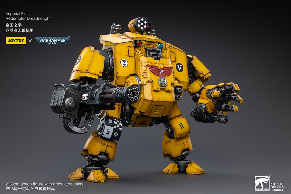 Warhammer 40K Imperial Fists Redemptor Dreadnought 1/18 Scale Figure Gallery Image 9