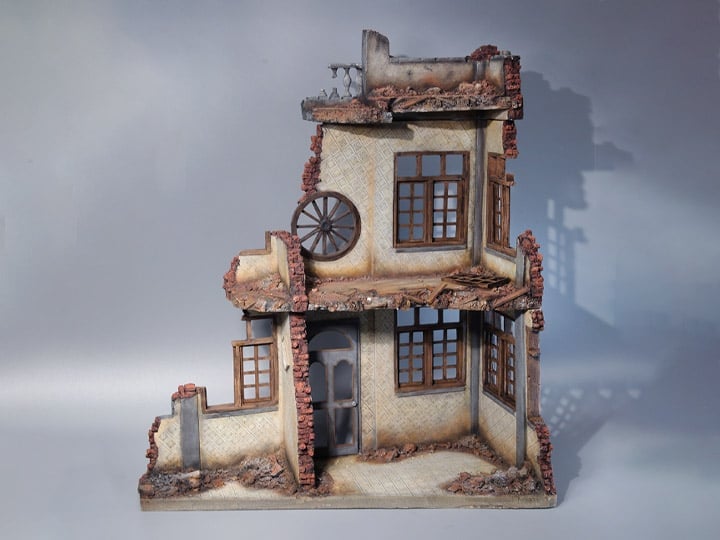 Incomplete Walls After The War (Ver.D) 1/12 Scale Diorama Set