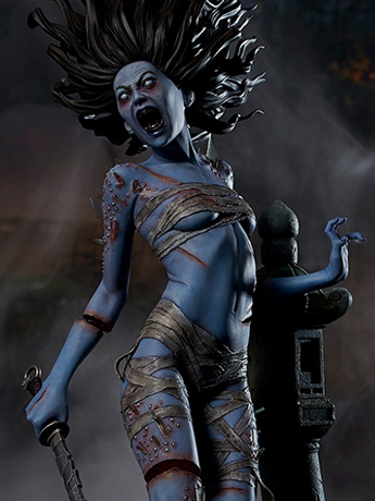 Dead by Daylight The Spirit 1/6 Scale Premium Statue Gallery Image 2