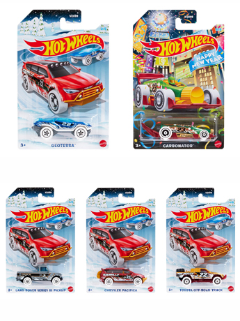 Hot Wheels Christmas 2022 Mix 1 Case of 24 Cars Gallery Image 2