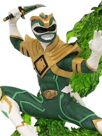 Mighty Morphin Power Rangers Gallery Green Ranger Figure Diorama Gallery Image 2