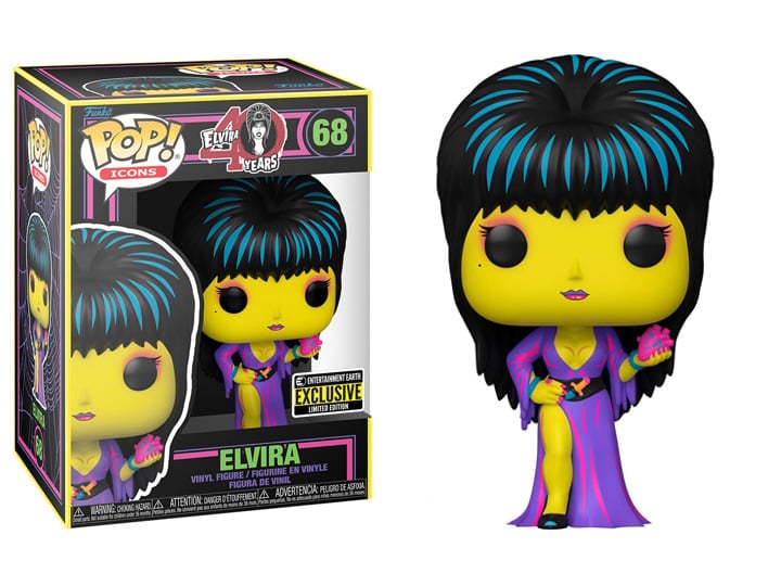 Pop! Icons: Elvira (40th Anniversary) - Elvira (Blacklight) Exclusive Gallery Image 1