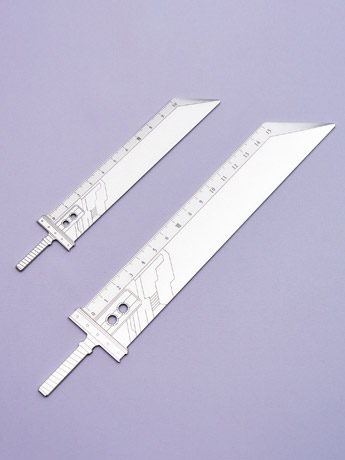 Final Fantasy VII: Remake Cloud's Buster Sword Set of 2 Metal Rulers Gallery Image 2