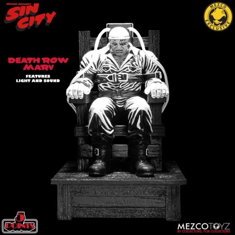 Sin City: The Hard Goodbye 5 Points Marv in Electric Chair Limited Edition SDCC 2022 Exclusive Gallery Image 3