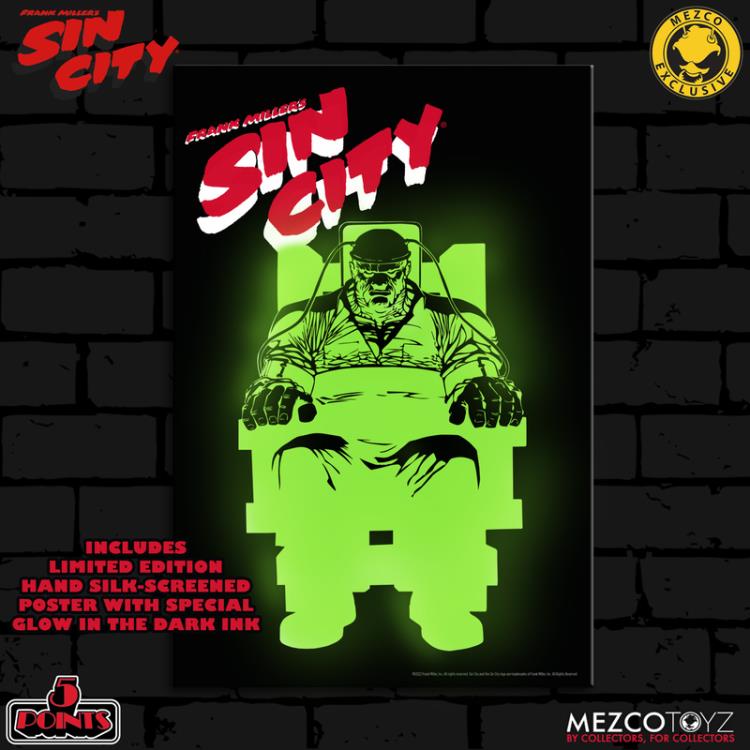 Sin City: The Hard Goodbye 5 Points Marv in Electric Chair Limited Edition SDCC 2022 Exclusive Gallery Image 7