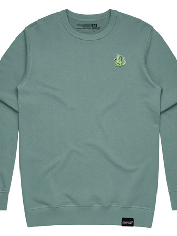 Godzilla Toho Embroidered Godzilla Crewneck Sweatshirt Gallery Image 2