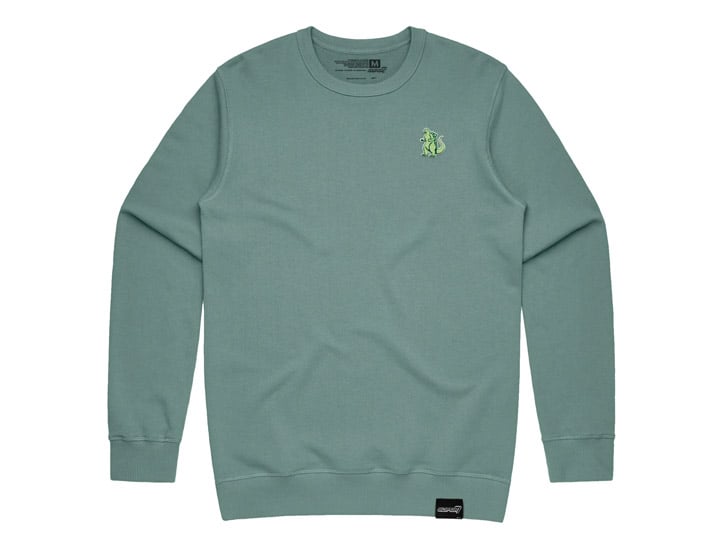 Godzilla Toho Embroidered Godzilla Crewneck Sweatshirt Gallery Image 1