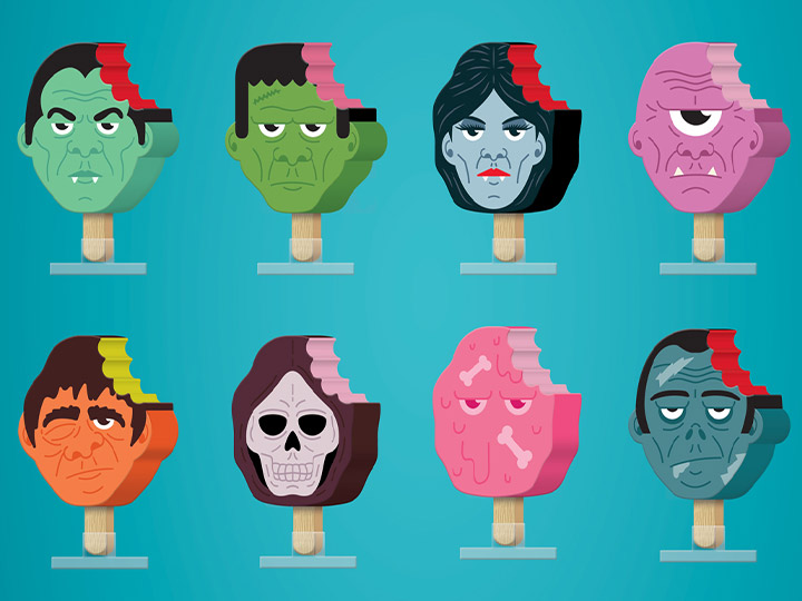 Frozen Culture x Classic Monsters Mystery Vinyl Series Vol. 1 Box of 9 Random Figures Gallery Image 1