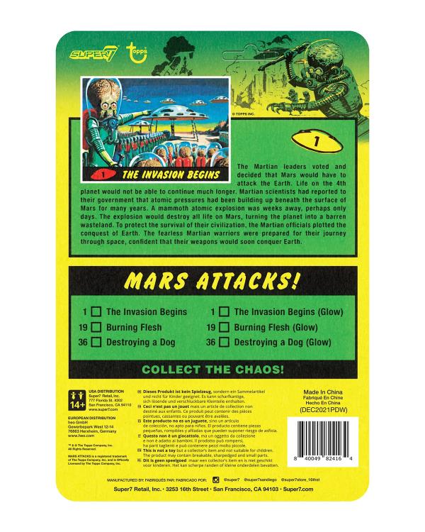 Mars Attacks ReAction The Invasion Begins (Glow Ver.) Figure Gallery Image 6