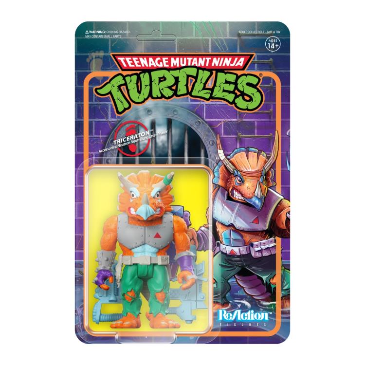 Teenage Mutant Ninja Turtles ReAction Triceraton Figure Gallery Image 4