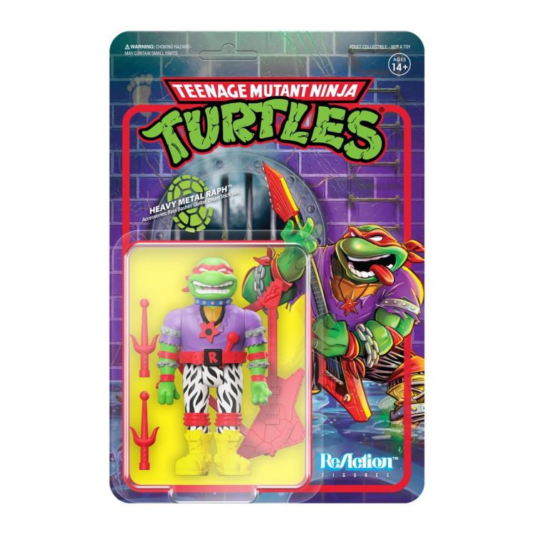 Teenage Mutant Ninja Turtles ReAction Heavy Metal Raph Figure Gallery Image 4