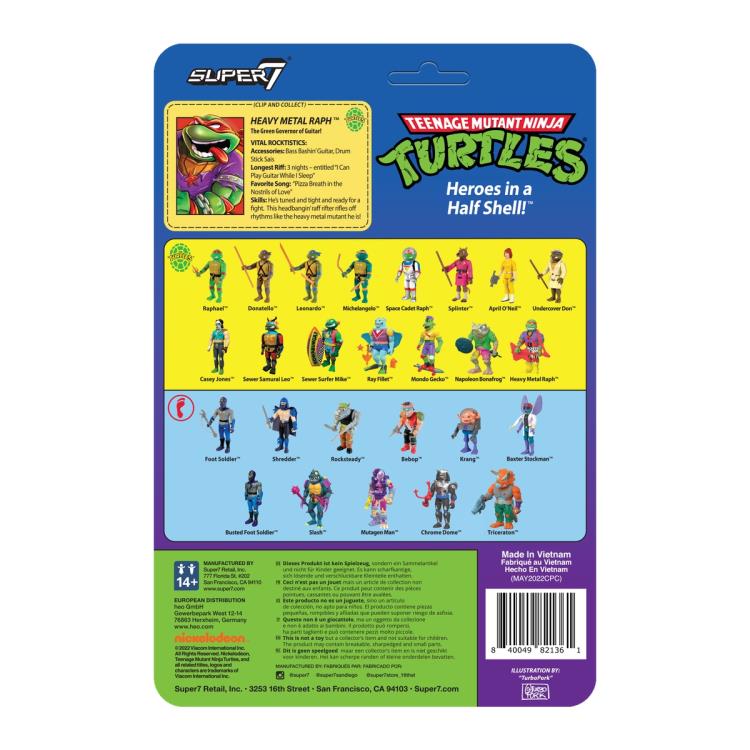 Teenage Mutant Ninja Turtles ReAction Heavy Metal Raph Figure Gallery Image 5