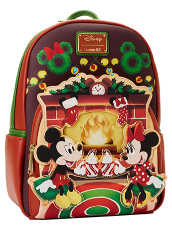 Mickey Mouse Minnie Hot Cocoa Fireplace Mini Backpack Gallery Image 2