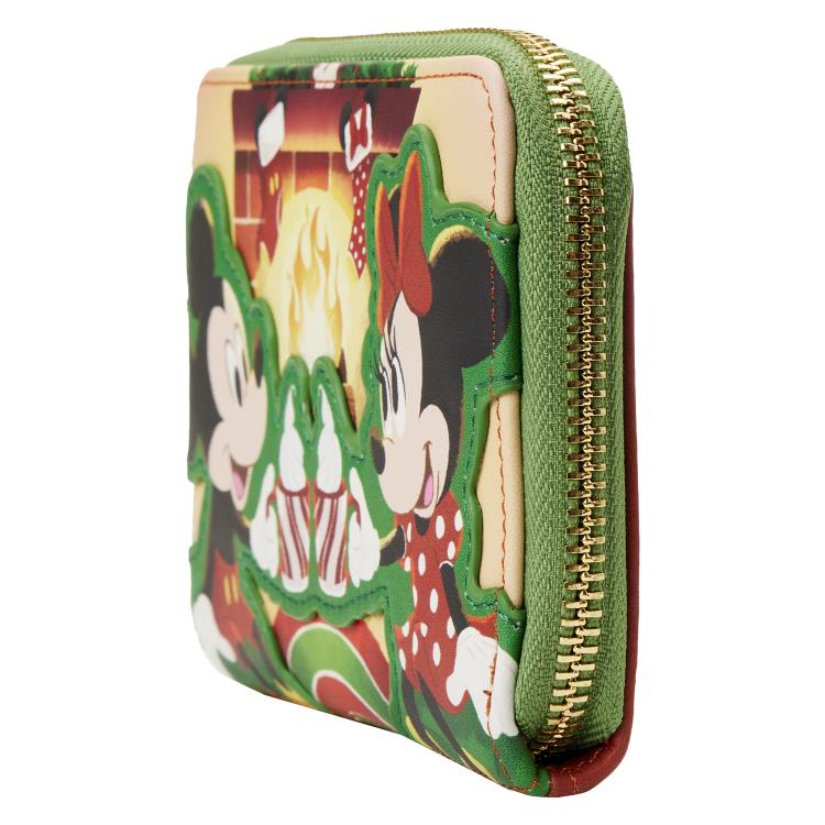 Mickey Mouse Minnie Hot Cocoa Fireplace Zip Around Wallet Gallery Image 3