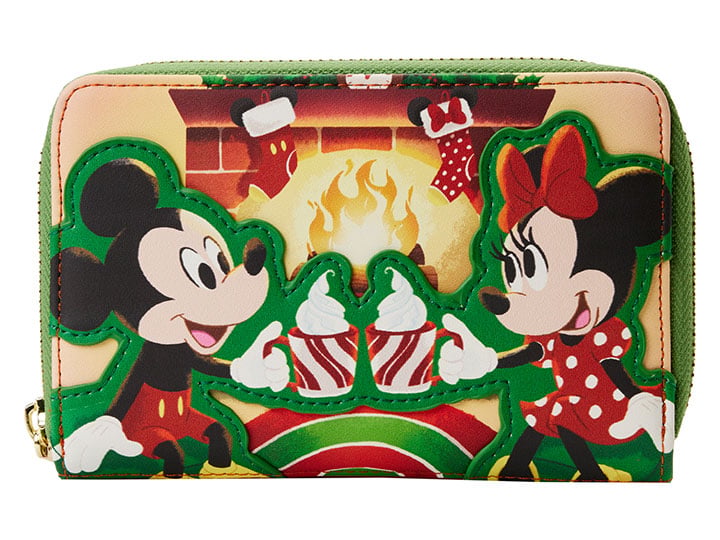 Mickey Mouse Minnie Hot Cocoa Fireplace Zip Around Wallet Gallery Image 1