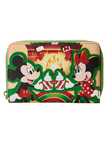 Mickey Mouse Minnie Hot Cocoa Fireplace Zip Around Wallet Gallery Image 2