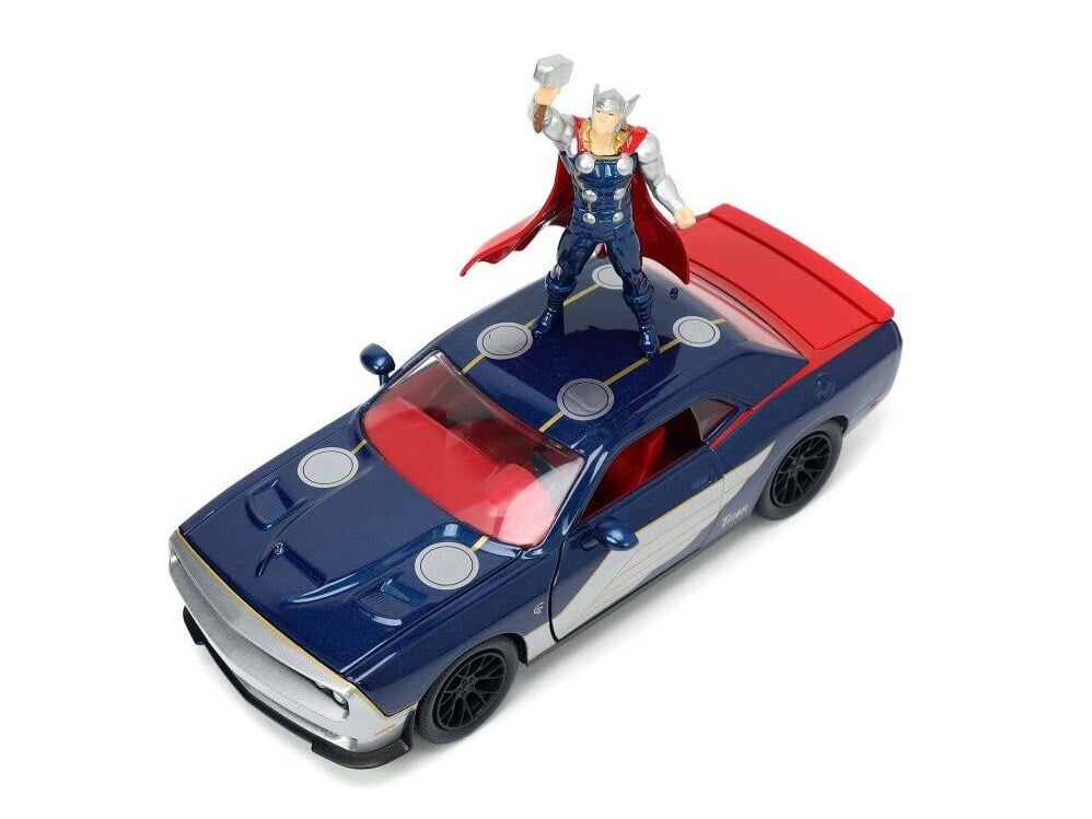 Marvel Comics Hollywood Rides Die-Cast Thor & 1/24 Scale 2015 Dodge Challenger Gallery Image 4