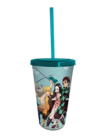 Demon Slayer: Kimetsu no Yaiba 16oz Tumbler & Straw Gallery Image 2