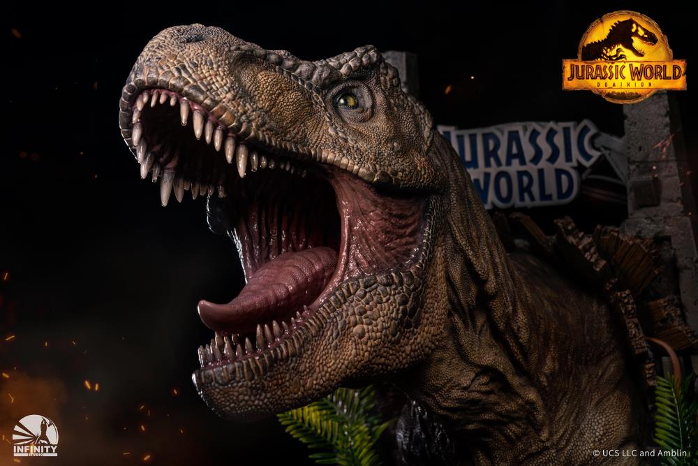 Jurassic World: Dominion Tyrannosaurus Rex Wall-Mounted Bust with Display Stand Gallery Image 19
