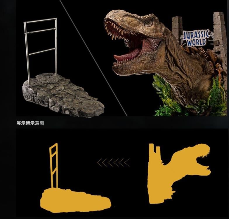 Jurassic World: Dominion Tyrannosaurus Rex Wall-Mounted Bust with Display Stand Gallery Image 26