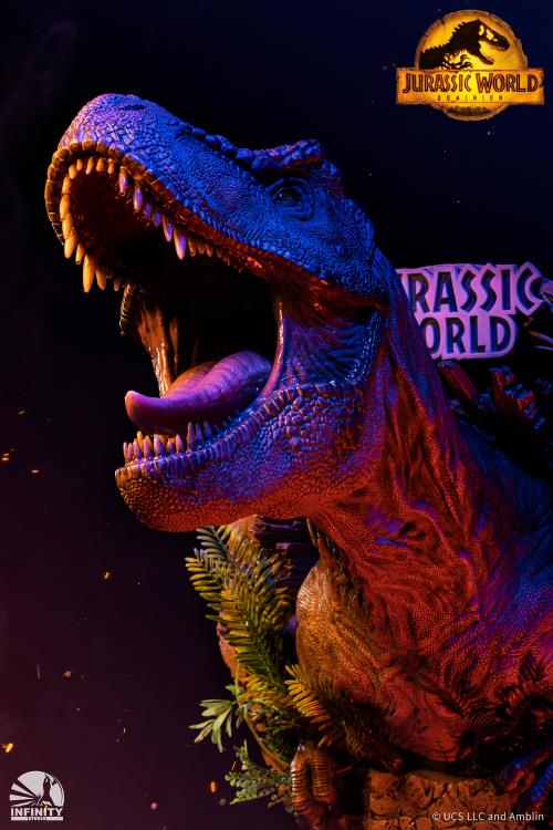 Jurassic World: Dominion Tyrannosaurus Rex Wall-Mounted Bust with Display Stand Gallery Image 12