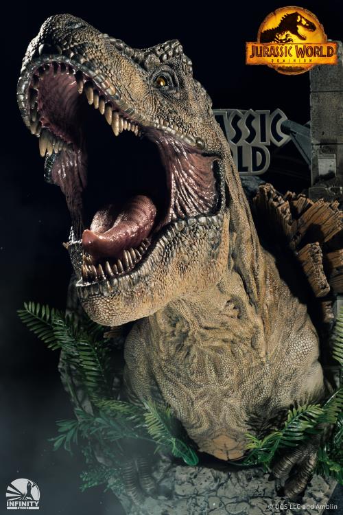 Jurassic World: Dominion Tyrannosaurus Rex Wall-Mounted Bust with Display Stand Gallery Image 17