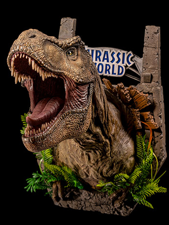 Jurassic World: Dominion Tyrannosaurus Rex Wall-Mounted Bust with Display Stand Gallery Image 2