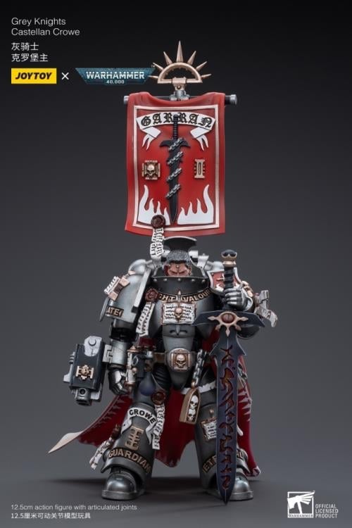 Warhammer 40K Grey Knights Castellan Crowe 1/18 Scale Action Figure Gallery Image 3