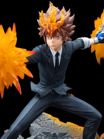 Katekyo Hitman Reborn! Tsuna, Reborn & Natsu 1/6 Scale Limited Edition Statue Gallery Image 2