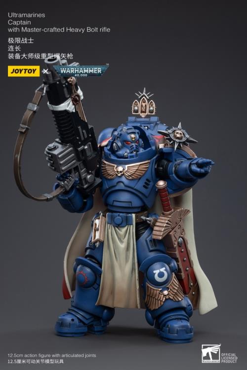 Warhammer 40K Ultramarines Primaris Captain Ptolias Corvor 1/18 Scale Action Figure Gallery Image 8