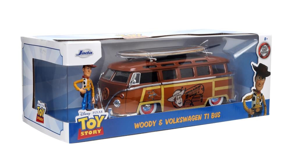 Disney Hollywood Rides Diecast Toy Story Woody 1/24 Scale Volkswagon Surf Bus Gallery Image 20