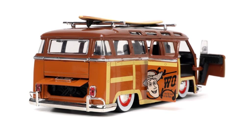 Disney Hollywood Rides Diecast Toy Story Woody 1/24 Scale Volkswagon Surf Bus Gallery Image 17