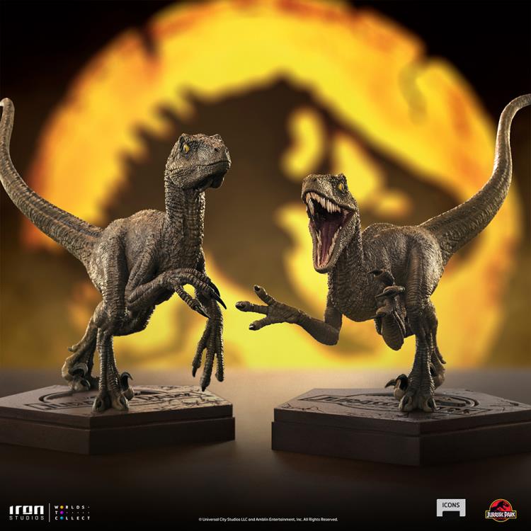 Jurassic Park Icons Velociraptor (A) Statue Gallery Image 9
