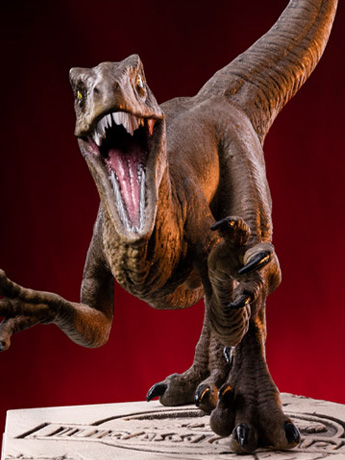 Jurassic Park Icons Velociraptor (A) Statue Gallery Image 2