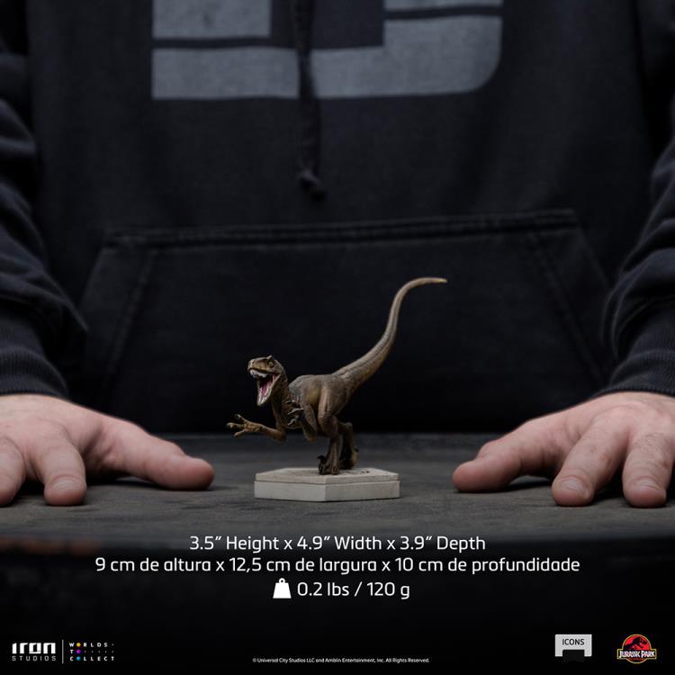 Jurassic Park Icons Velociraptor (A) Statue Gallery Image 10