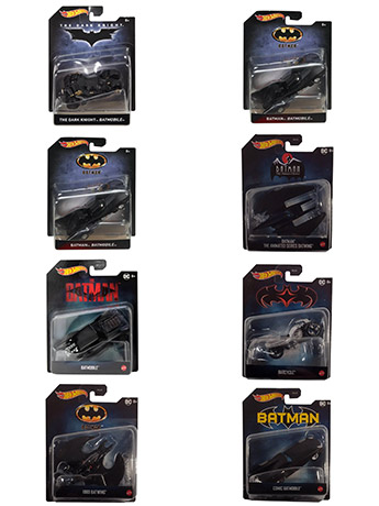 DC Comics Hot Wheels Premium 1:50 Scale Batman Favorites Mix 3 Case of 8 Vehicles Gallery Image 2