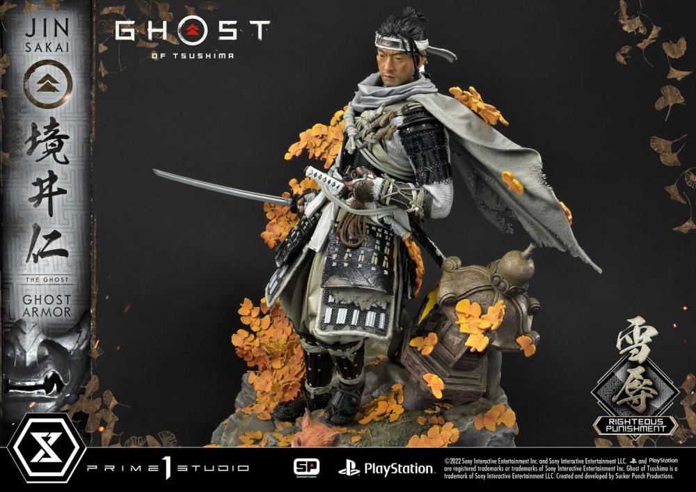 Ghost of Tsushima Ultimate Premium Masterline Jin Sakai (Righteous Punishment Ghost Armor) 1/4 Scale Limited Edition Statue Gallery Image 28
