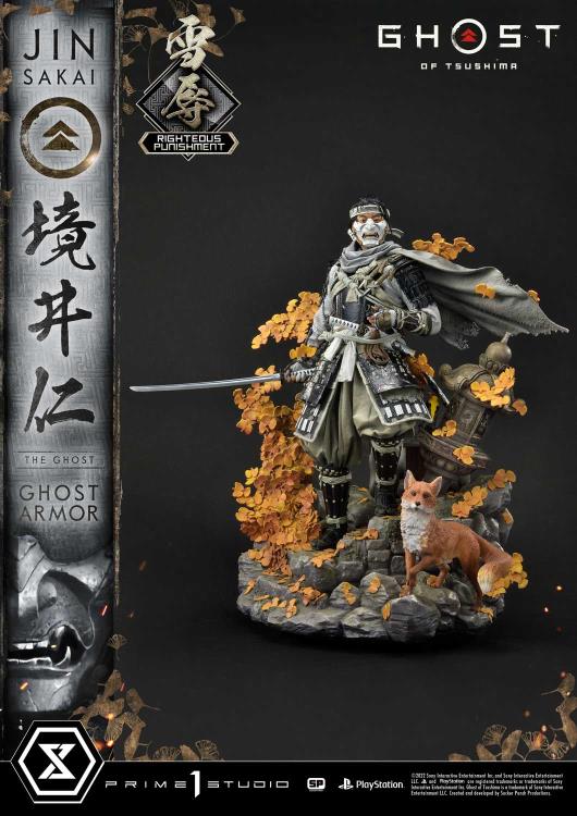 Ghost of Tsushima Ultimate Premium Masterline Jin Sakai (Righteous Punishment Ghost Armor) 1/4 Scale Limited Edition Statue Gallery Image 5