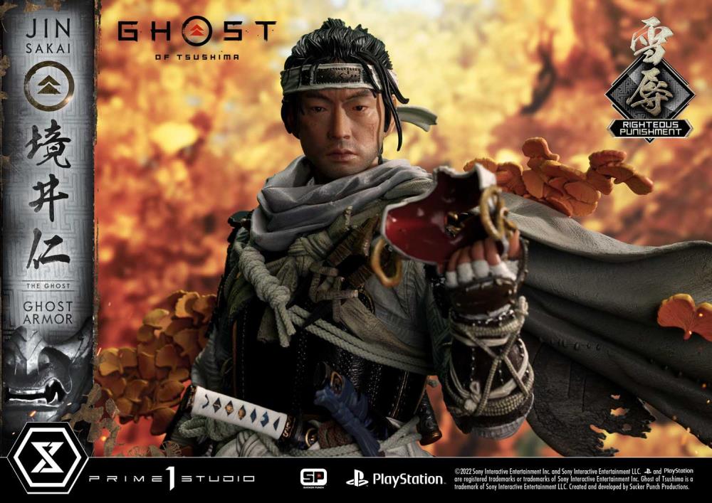 Ghost of Tsushima Ultimate Premium Masterline Jin Sakai (Righteous Punishment Ghost Armor) 1/4 Scale Limited Edition Statue Gallery Image 46