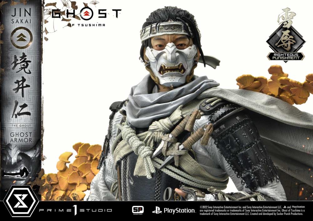 Ghost of Tsushima Ultimate Premium Masterline Jin Sakai (Righteous Punishment Ghost Armor) 1/4 Scale Limited Edition Statue Gallery Image 25