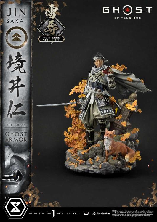 Ghost of Tsushima Ultimate Premium Masterline Jin Sakai (Righteous Punishment Ghost Armor) 1/4 Scale Limited Edition Statue Gallery Image 9