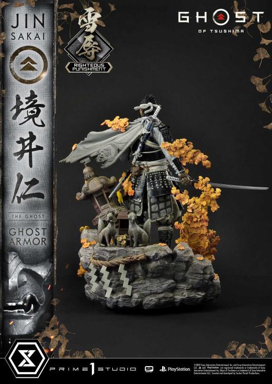 Ghost of Tsushima Ultimate Premium Masterline Jin Sakai (Righteous Punishment Ghost Armor) 1/4 Scale Limited Edition Statue Gallery Image 6