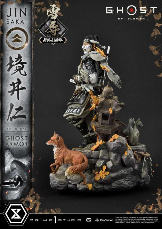 Ghost of Tsushima Ultimate Premium Masterline Jin Sakai (Righteous Punishment Ghost Armor) 1/4 Scale Limited Edition Statue Gallery Image 8