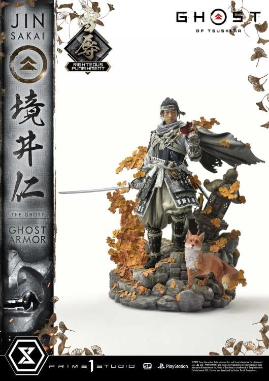 Ghost of Tsushima Ultimate Premium Masterline Jin Sakai (Righteous Punishment Ghost Armor) 1/4 Scale Limited Edition Statue Gallery Image 3